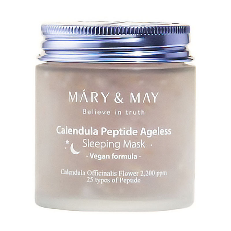 Нічна маска для обличчя Mary &amp; May Calendula Peptide Ageless Sleeping Mask з екстрактом календули та пептидами, 110 г